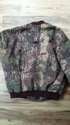 Cabela's Camouflage Jacke mit Reißverschluss Gr. XL große Taschen Steppfutter - Bild 6 von 7