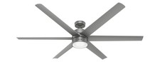 Hunter Fans - Solaria  - 6 Blade Outdoor Ceiling Fan with Light Kit In