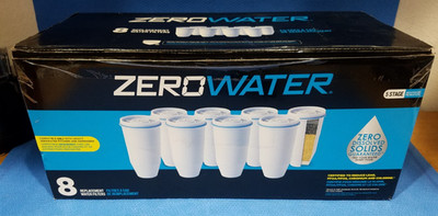 8-Pack ZeroWater 5-Stage Replacement Filters IAPMO Certified 0 TDS