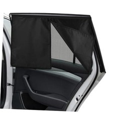 2 Pack Car Window Shades with 10 Strong Magnets 26.8"x18.5" Dual Layer Car