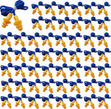 100 Pairs Corded Ear Plugs Reusable Silicone Earplugs with String Banded Ear ...