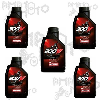 MOTORÖL MOTORRAD SCOOTER MOTUL SYNTHETISCH 300V FACTORY LINE OFFROAD 4T 15W60 5 LT