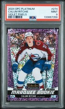 2024 UD O-PEE-CHEE PLATINUM VIOLET PIXELS #274 CALUM RITCHIE 195/299 PSA 9