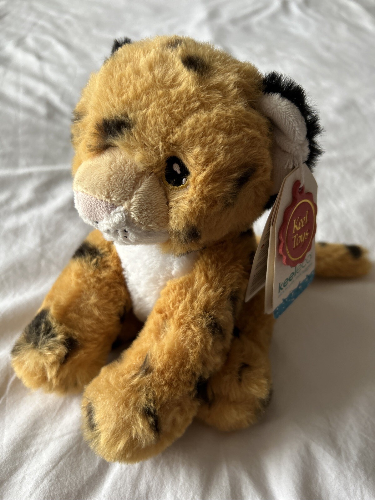 Keel Toys Leopard Plush- 100% Recycled - Eco Soft Teddy Keel Keeleco SE6232 NWT