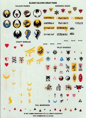 Planche de decalcomanie nécrons warhammer 40K games workshop - Jeux & Jouets