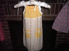 New Summer dress- Girl's Size 5 Pretty Yellow print Dress