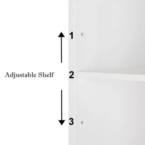 Double Door Mirror Indoor Bathroom Wall Mounted Cabinet Shelf White - Picture 7 of 10