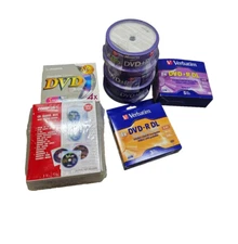 Lot 103 DVD-R / DVD-R DL Double Layer Blank Media Discs w/ 40 Sleeve Box