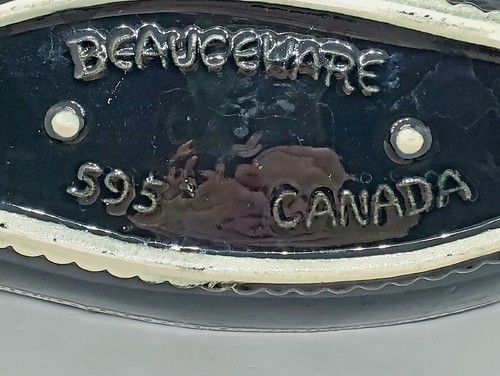 Vintage Beauceware Pottery Canada Snack And Dip Tray #595 Made In Canada MCM - Picture 7 of 7