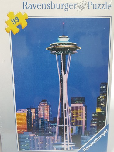 2 Puzzles 99P Ravensburger Jigsaw 'BURJ AL ARAB' and 'SPACE NEEDLE' Kids 3-6 NEW - Picture 6 of 22