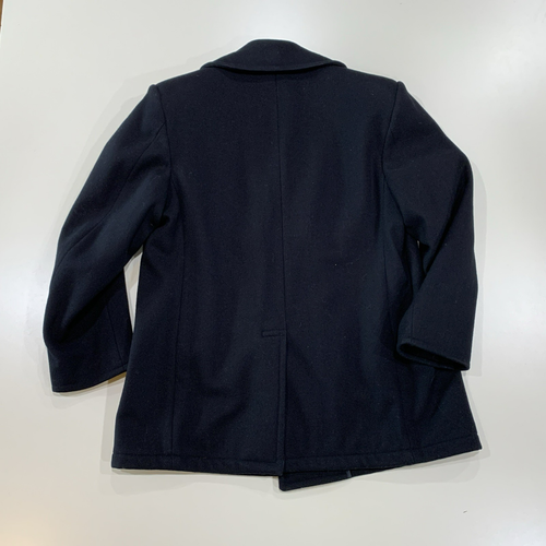 DSCP Black Quarterdeck Collection Black Men’s Pea coat. Size 44S - Picture 7 of 10