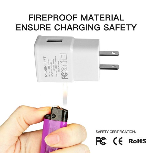 Cargador de pared de coche de 18 W cable USB-C de 10 pies cable de alimentación largo tipo C para teléfono celular - Imagen 2 de 19