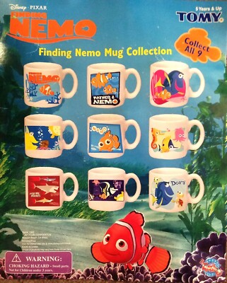 Finding Nemo Mini Mug Collection Full Set of 9 Tomy Gacha