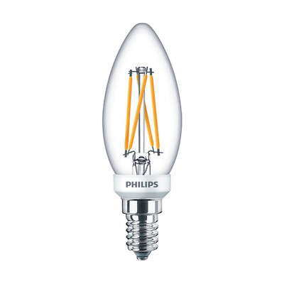 Philips Master VLE LEDcandle 3,4W Ersatz für 40W B35 E14 927 470lm 2700K klar di