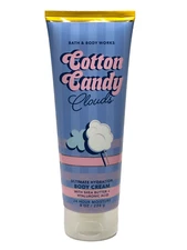 BATH & BODY WORKS COTTON CANDY CLOUDS ULTIMATE HYDRATION BODY CREAM 8 OZ TUBE