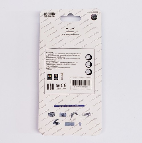 7 Port USB 2.0 SUPER Hub Splitter Multi Adapter - POWER SWITCH FOR EACH PORT! - Picture 2 of 2