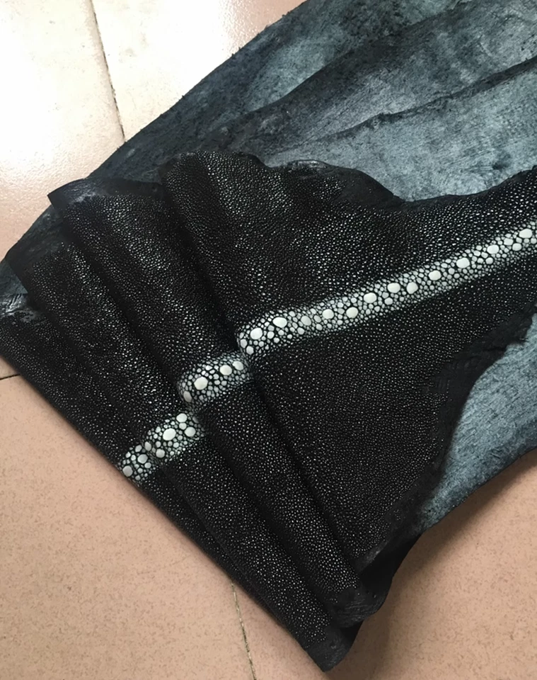 1Шт неполированный скат шагреневая кожа рыбы скрыть кожи DIY шкура различных цветов - Изображение 3 из 4