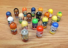 Mixed Lot of 20 Multi Character Moose Mighty Beanz Collectible Toys  READ 