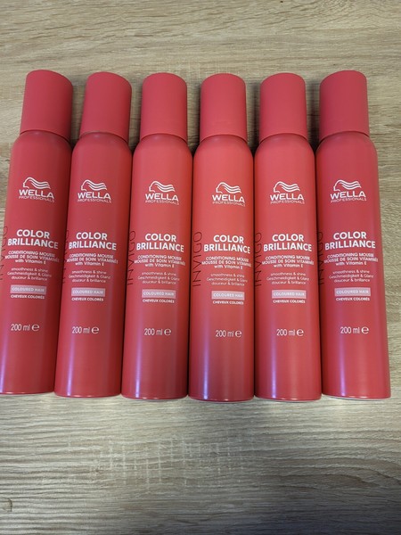Wella Invigo Color Brilliance Vitamin Conditioning Leave-In Mousse - 6X200 Ml-image