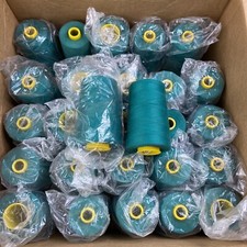 LOT OF 27 COATS EPIC 6000 YARD CONES SOFT MYSTIC GREEN SEWING THREAD TEX 40