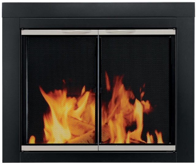 Fireplace Doors 3 16 In Small Tempered Glass Cabine Style Surface