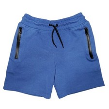 Wonder Nation Blue Lounge Drawstring Boys Short Size Small 6-7 Zipped Pockets