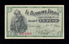 F.C. COLOMBIA, STATE BANK, 1 PESO 1900, S/C- ( AUNC), P.S504c.