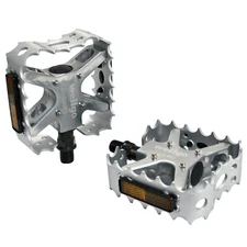 Wellgo Old school BMX MTB Bear Trap 1/2" Bicycle Pedals , Silver