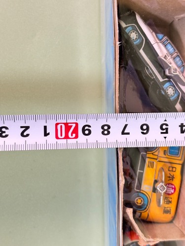 Old tin miniature car  24 unitset, wind-up type, in good condition made in Japan - Picture 16 of 19