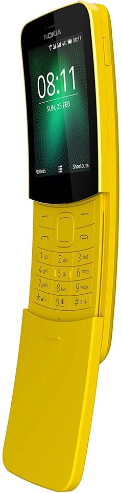 Original Nokia 8110 (2018) Dual SIM 4GB Unlocked LTE 4G Slide KaiOS Smartphone - Image 2 of 4