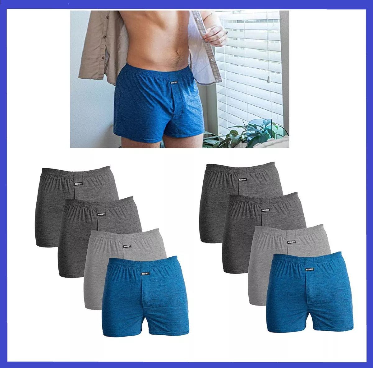Men s Plain Cotton High Quality Boxer Shorts Underwear ALL SIZES