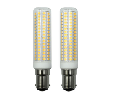2Stück B15 B15D Led Birne 168-2835 SMD Lampe 10W 220V Warmweiß Keramiklamp #H