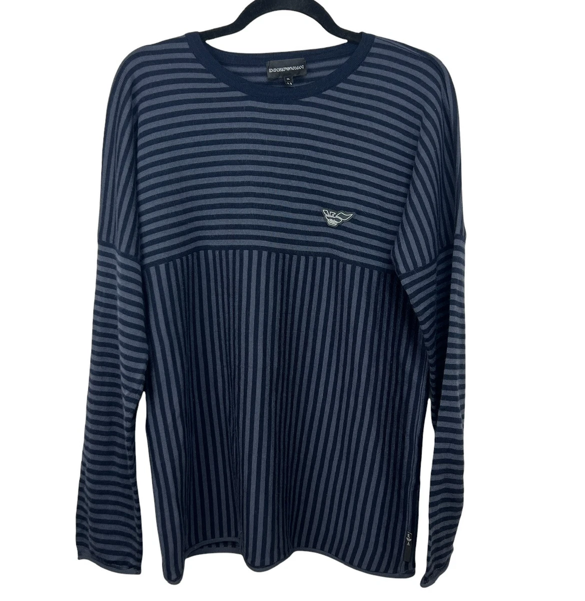 EMPORIO ARMANI - Wool Striped T-shirt