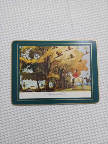 8 Clover Leaf Table Mats With box Norman Thelwell Hunting Scenes Humorous - Picture 1 of 11