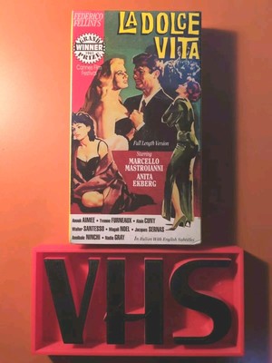 LA DOLCE VITA VHS SEALED BRAND NEW AS IS CLASSIC FELLINI  