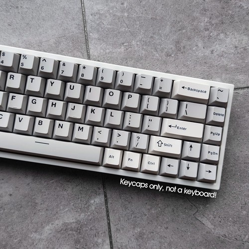 Juego de teclas PBT gris claro blanco perfil cereza 120 teclas para teclado mecánico MX - Imagen 8 de 8