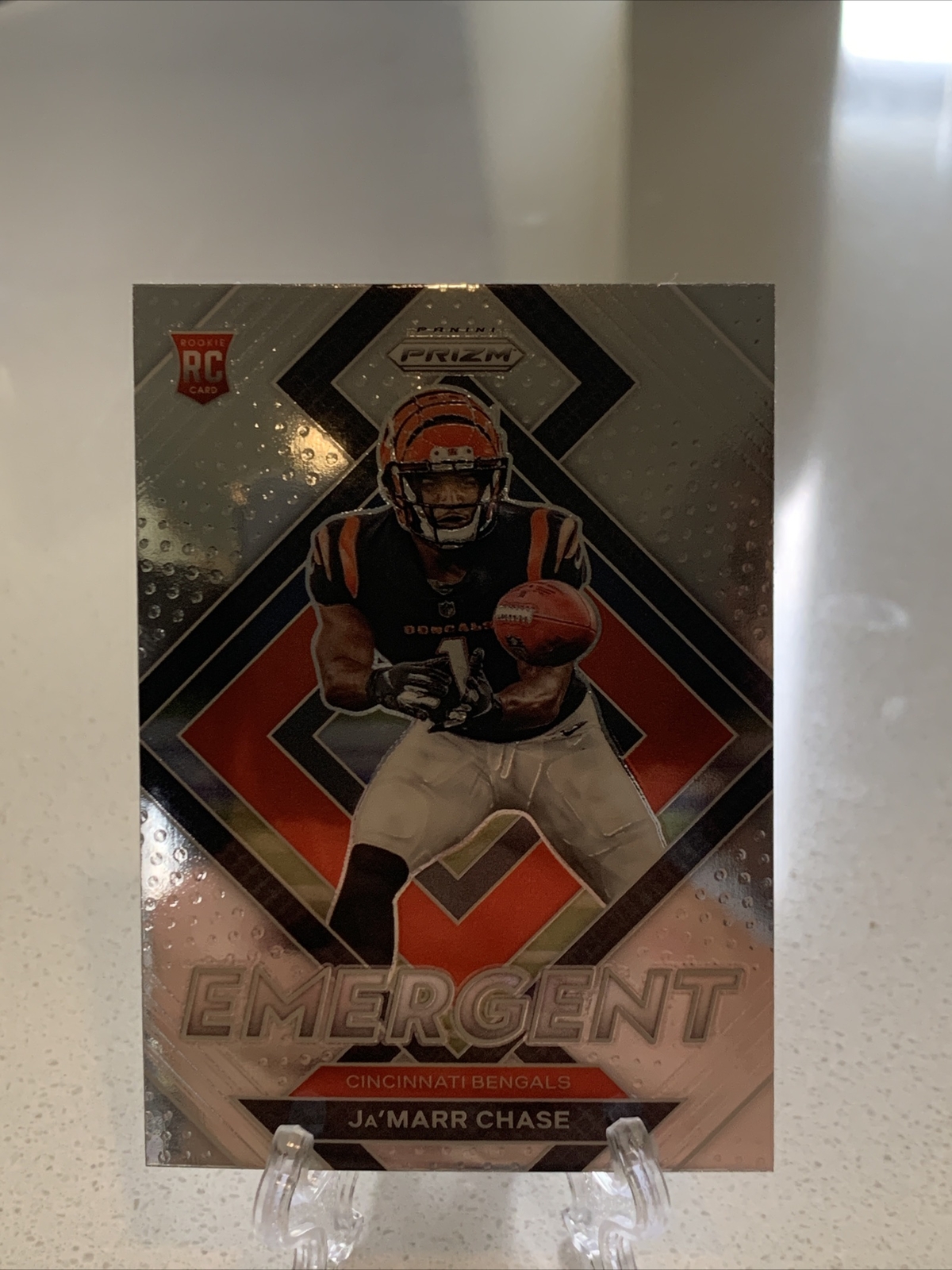 2021 Prizm Ja'Marr Chase Emergent Rookie RC #E-7 Bengals