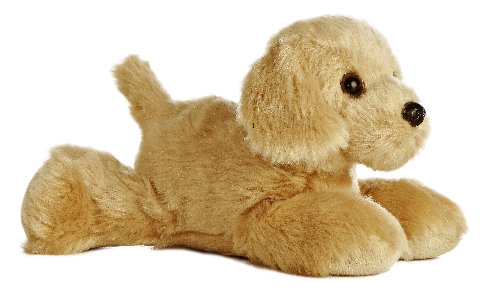 NEW AURORA 20cm GOLDEN LABRADOR RETRIEVER CUDDLY SOFT STUFFED TOY DOG TEDDY