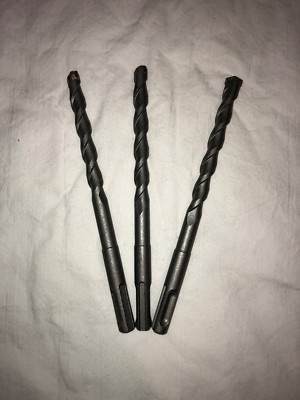 Qty 3 SDS Rotary Hammer Drill Bits 3/8'' x 6 1/4'' fit Hilti Bosch DeWalt Mikita