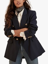 Clearance! Bnwt Banana Republic Gorgeous Blazer Navy Sz:10 Rrp£199
