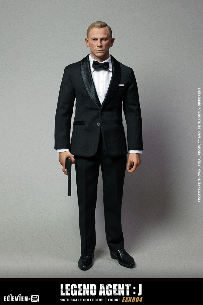 ElevenXKai EXK004レジェンド エージェントジェームズボンド007 ELEVEN Agent 007 James Bond Collection Male Soldier 1/6