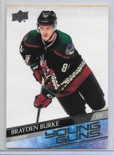 BRAYDEN BURKE 2020-21 UD SERIES #2 YOUNG GUNS SP RC/GLASGOW CLAN/EIHL