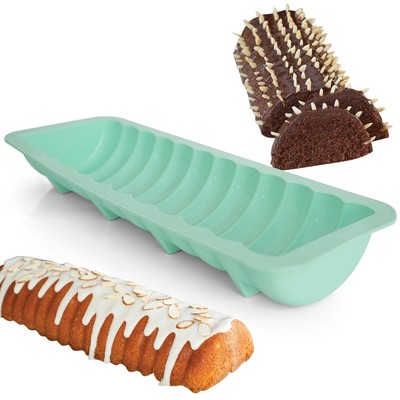 Almond Cake Pan NonstickRehrucken Cake Pan SiliconeLoaf Bread Baking Pan 1Pack