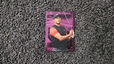 2023 SKYBOX METAL UNIVERSE CHAMPIONS PINK FX PMG TIGER WOODS #/75