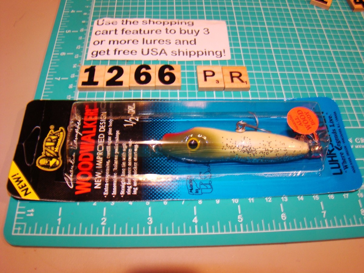 V1266 PR CHARLIE CAMPBELL OZARK MOUNTAIN WOODWALKER FISHING LURE W