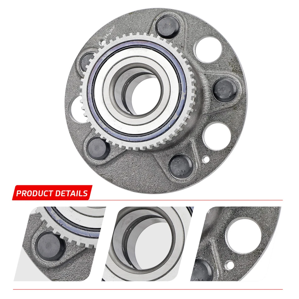 Conjunto de cojinete de cubo de rueda trasera de 5 tacos para 1996 1997 1998 1999 2000 2001 Acura RL Foto 3 de 4