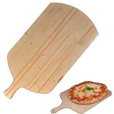 Relaxdays Tagliere Per Pizza, Vassoio In Bambù, 30 Cm, Piatto Per Formaggio Frutta Con Manico Rotondo Naturale 77252257
