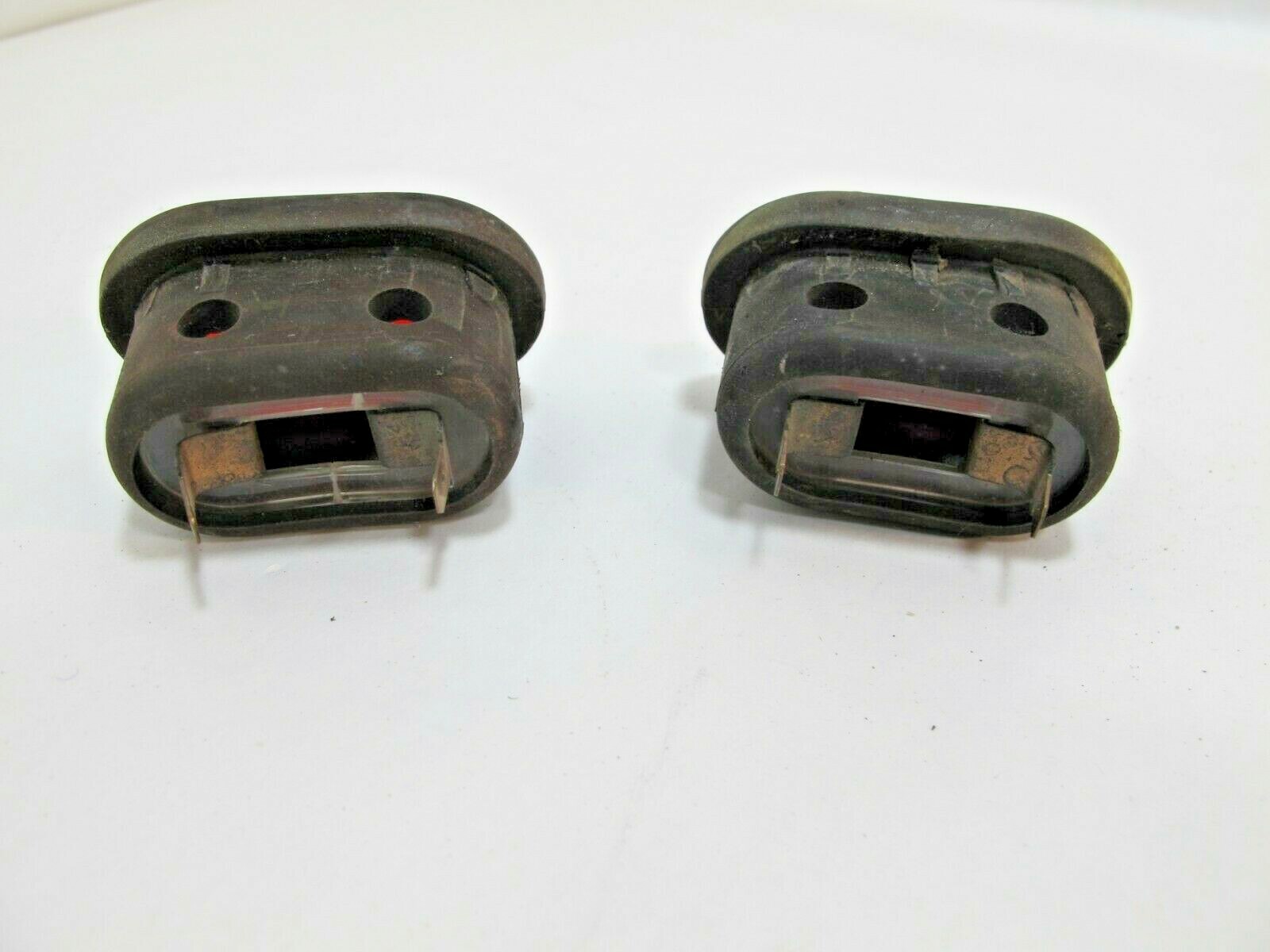 Pair of 1982 Rolls-Royce Silver Spirit Mark I Red Door Lamps