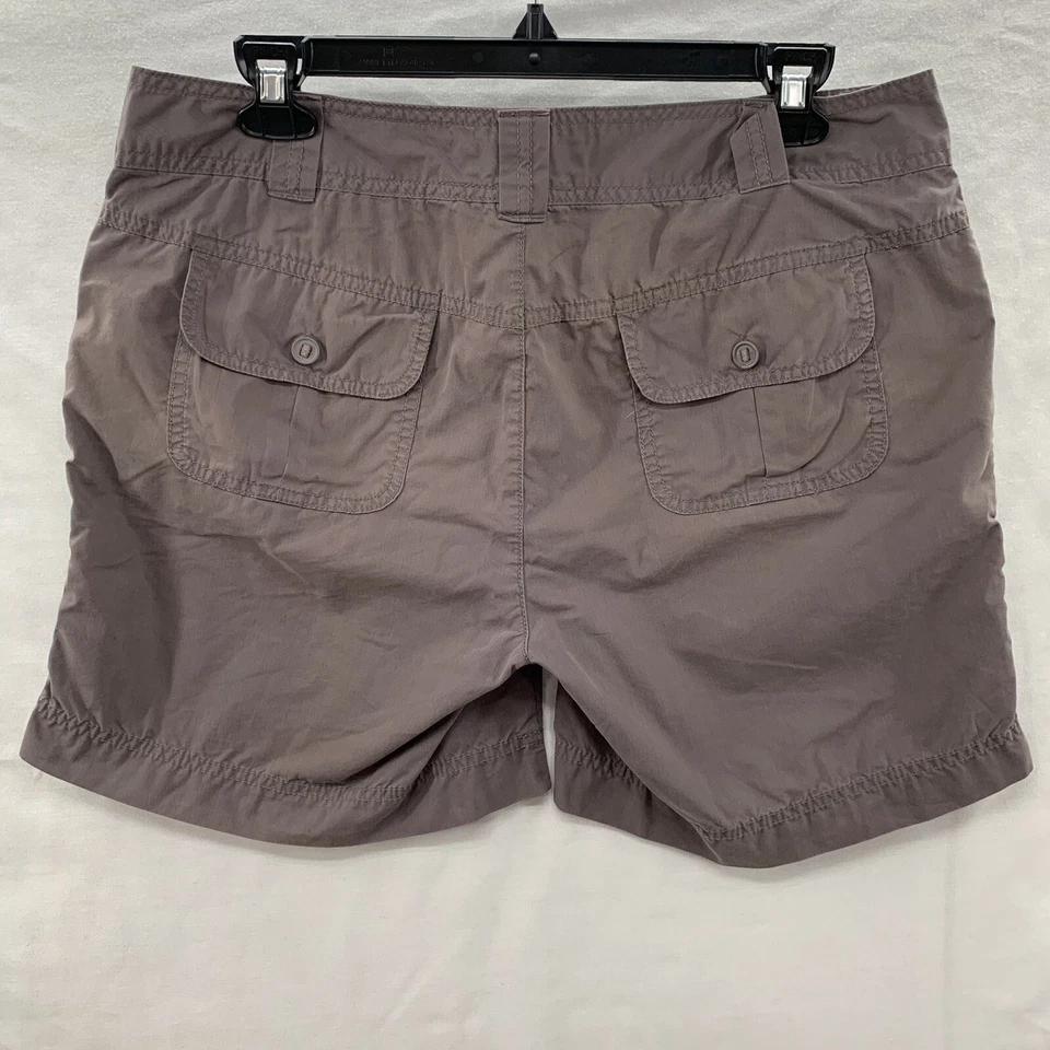 Eastern Mountain Sports Women’s Hiking Shorts Stretchy Gray QuickDry size 10 - Image 3 of 4