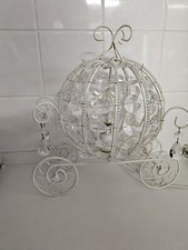 Lampada da tavolo carrozza gioiello principessa paralume luce 